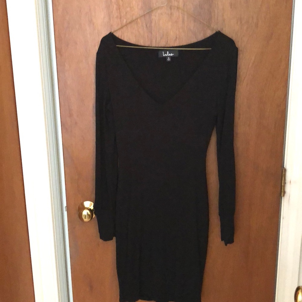 Lulu’s long sleeve black dress
